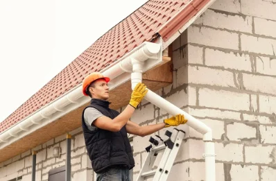 Pose et remplacement de gouttières à Frontonas
